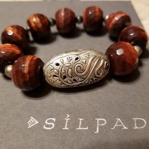 Silpada Red Tiger’s Eye Bracelet